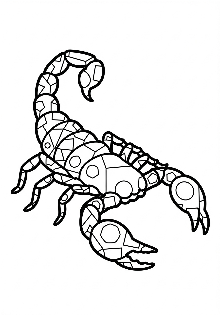Scorpione 2 immagini da colorare di scorpione