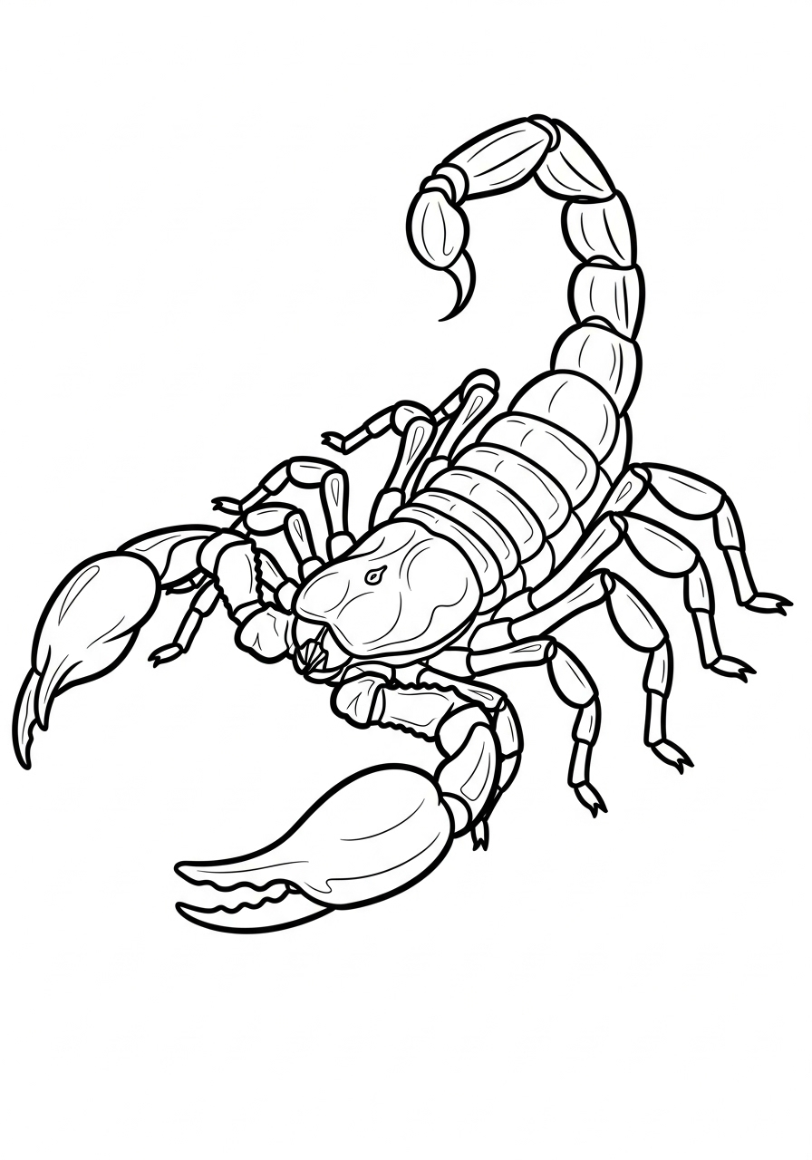 Scorpione 16 disegni di scorpione da colorare