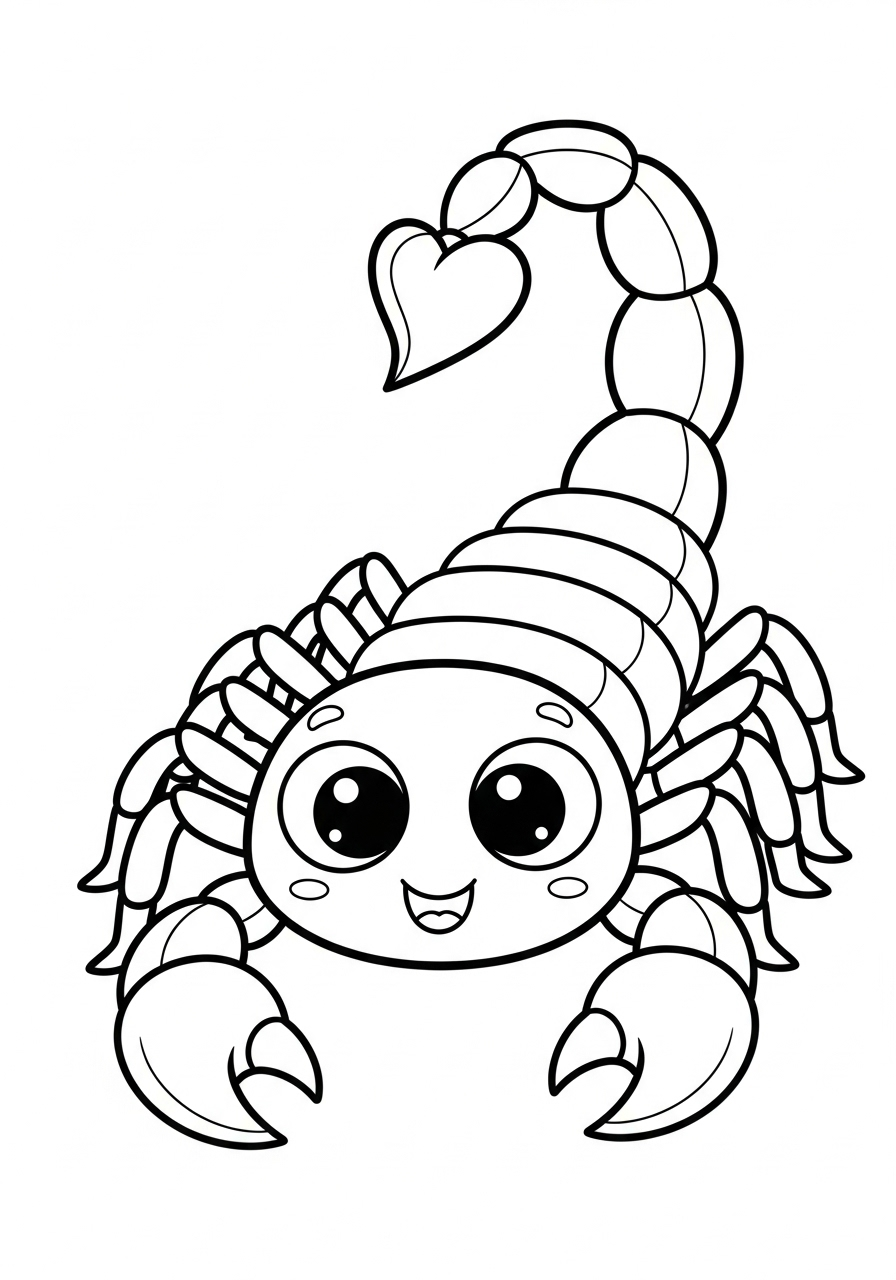 Scorpione 17 disegni scorpione da colorare e stampare 1