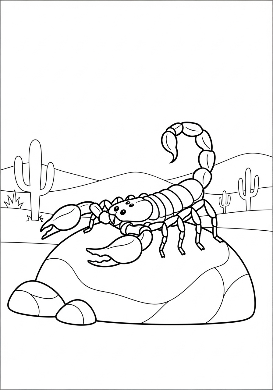 Scorpione 15 disegni di scorpione da colorare e stampare