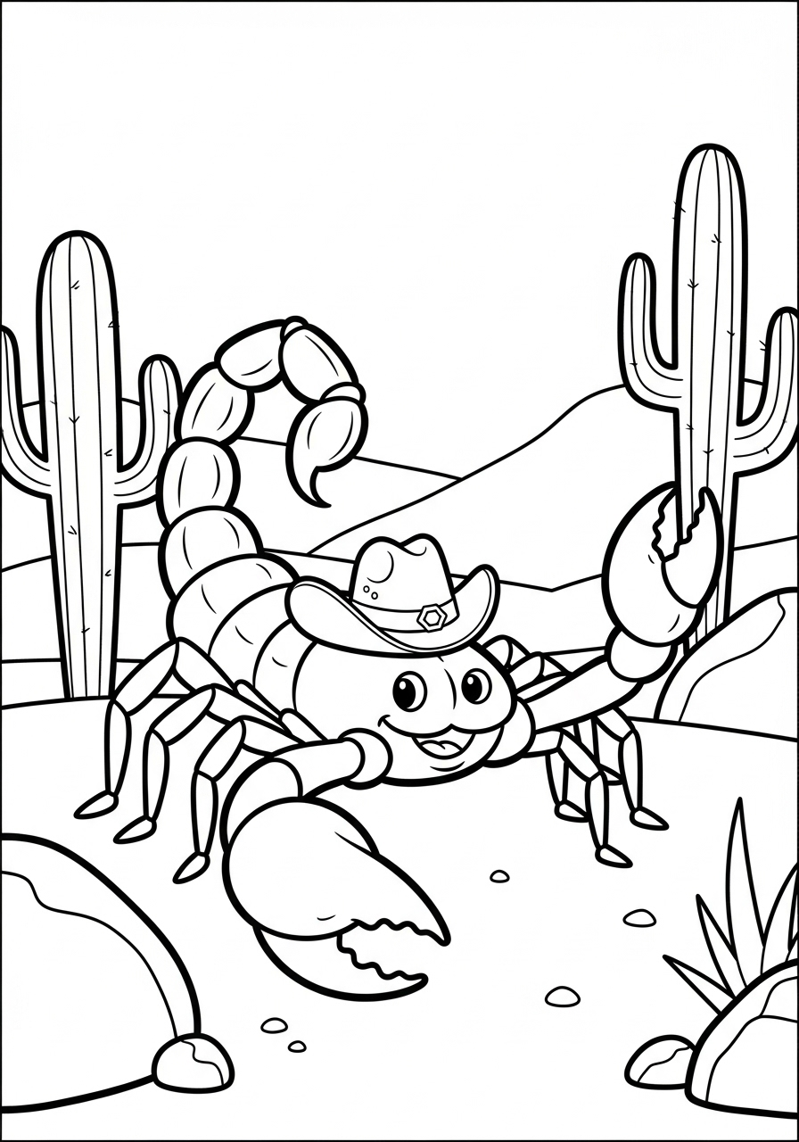 Scorpione 10 scorpione disegno da colorare