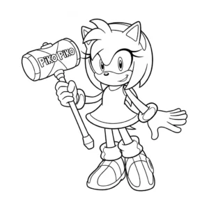 Amy Rose 27 Amy Rose da colorare thumbnail