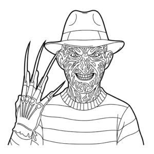 Freddy Krueger 19 Freddy Krueger da colorare thumbnail