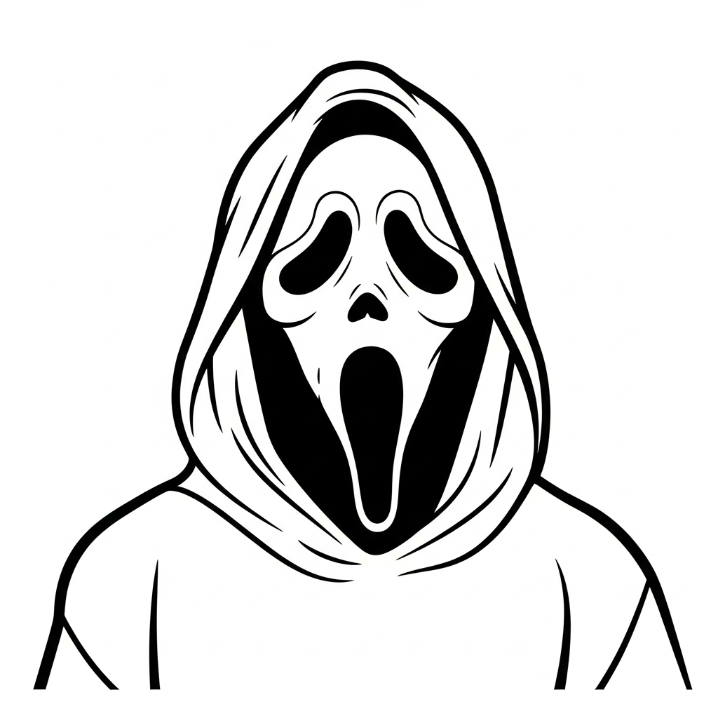 Ghostface da colorare thumbnail