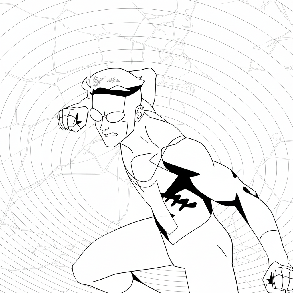 Invincible da colorare thumbnail