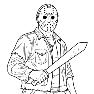 Jason Voorhees 25 Jason Voorhees da colorare thumbnail