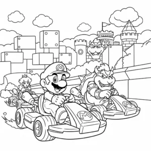 Mario Kart 28 Mario Kart da colorare thumbnail