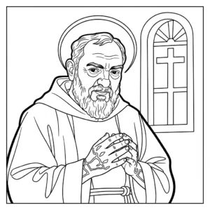 Padre Pio 20 Padre Pio da colorare thumbnail
