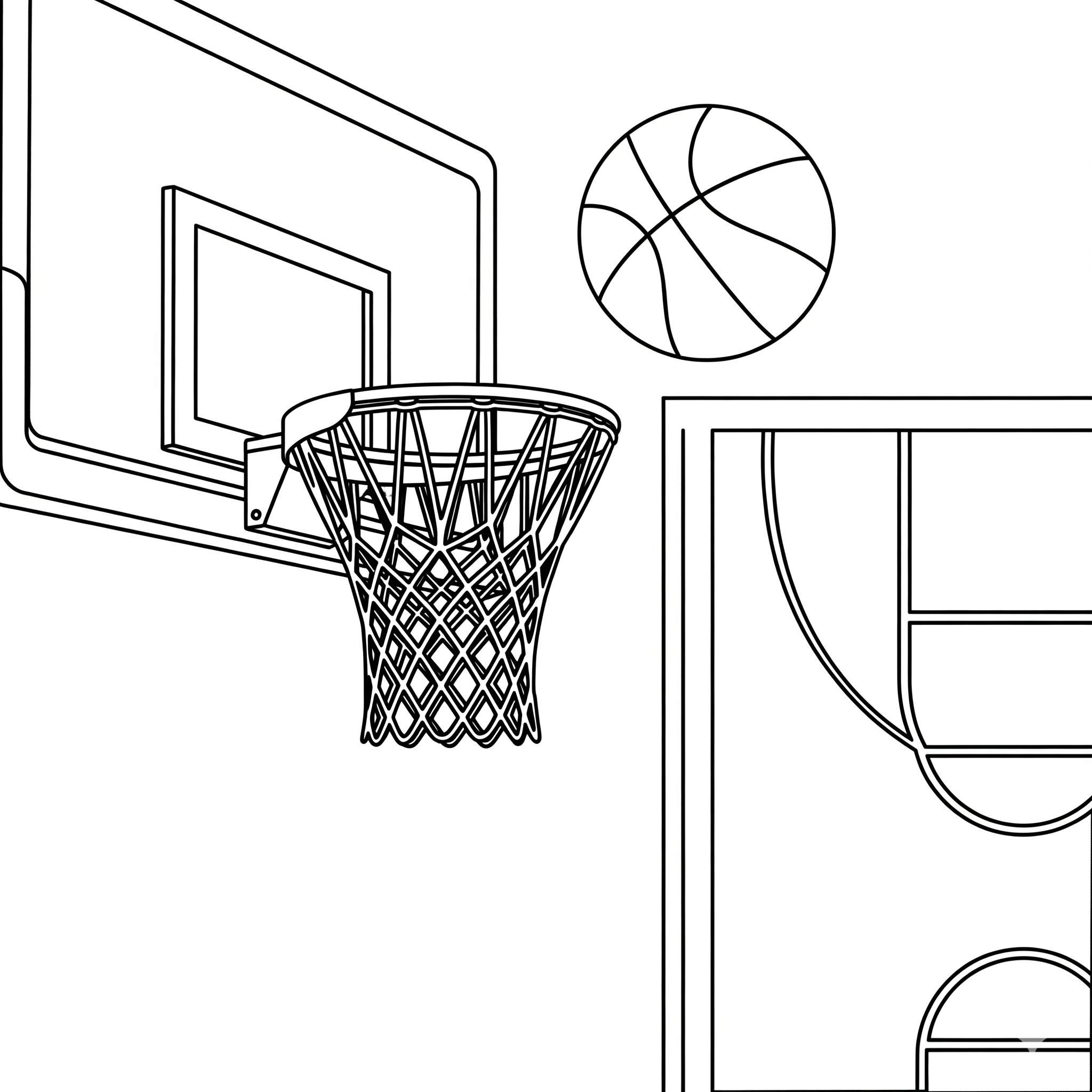 Pallacanestro da colorare thumbnail