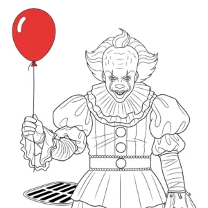 Pennywise 23 Pennywise da colorare thumbnail