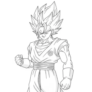 Vegito 25 Vegito da colorare thumbnail