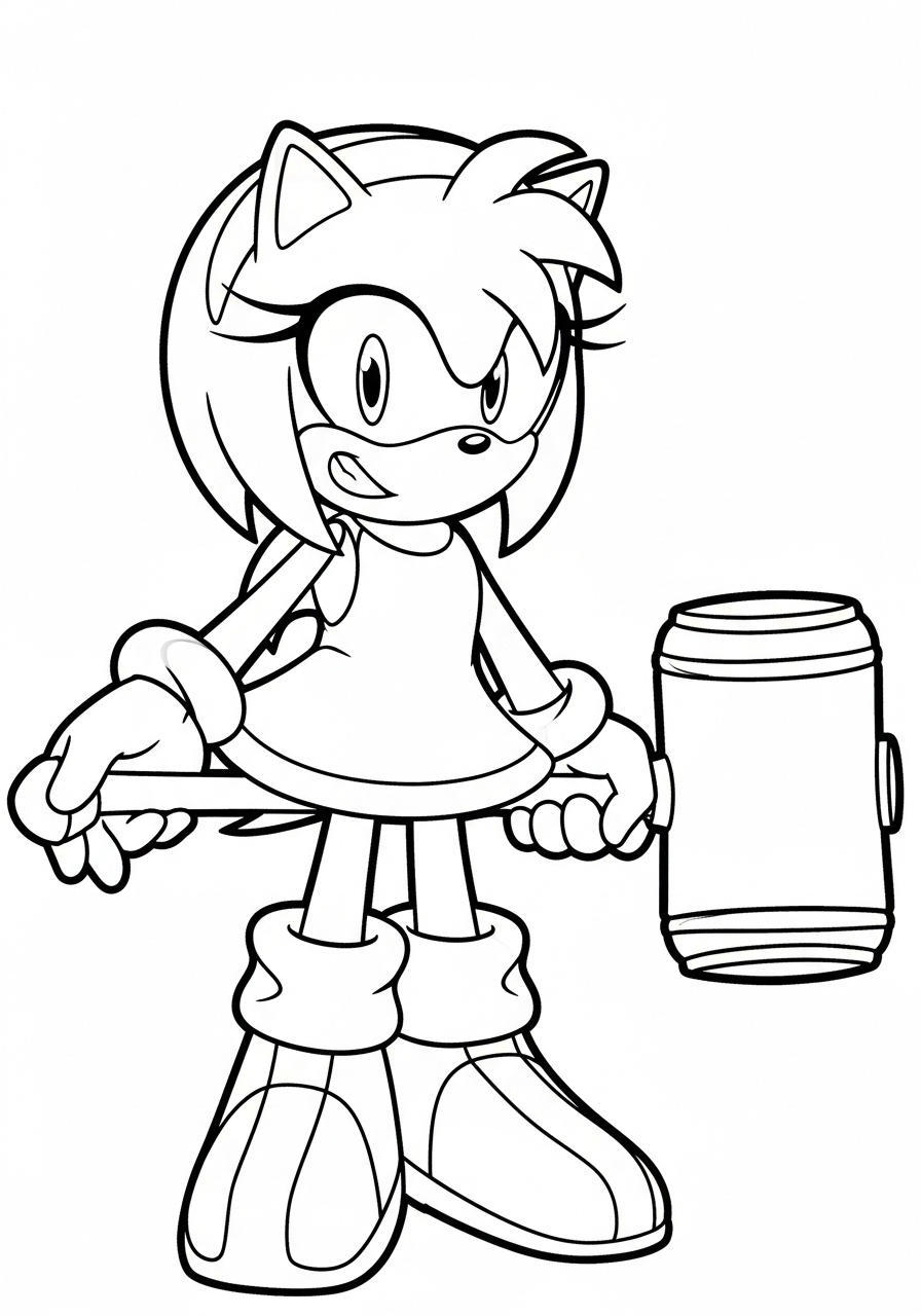 Amy Rose 22 Amy Rose da colorare