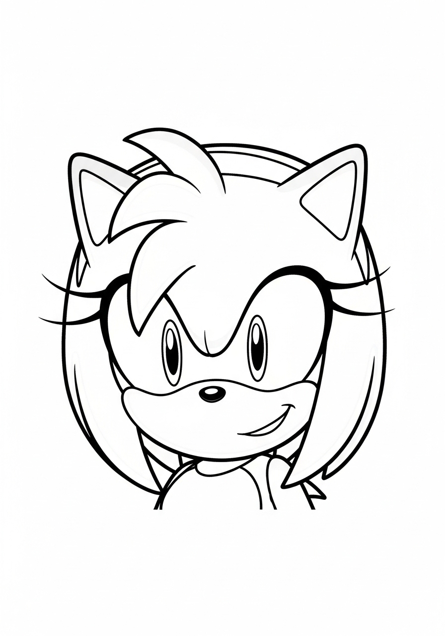 Amy Rose 13 disegni di Amy Rose da colorare da stampare
