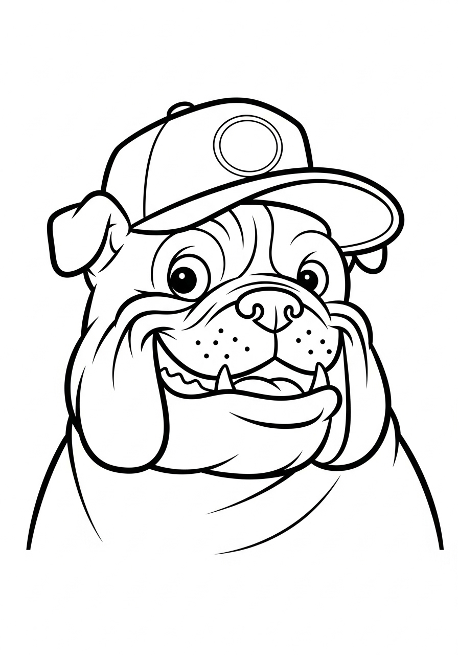 Bulldog 20 pdf stampare Bulldog da colorare