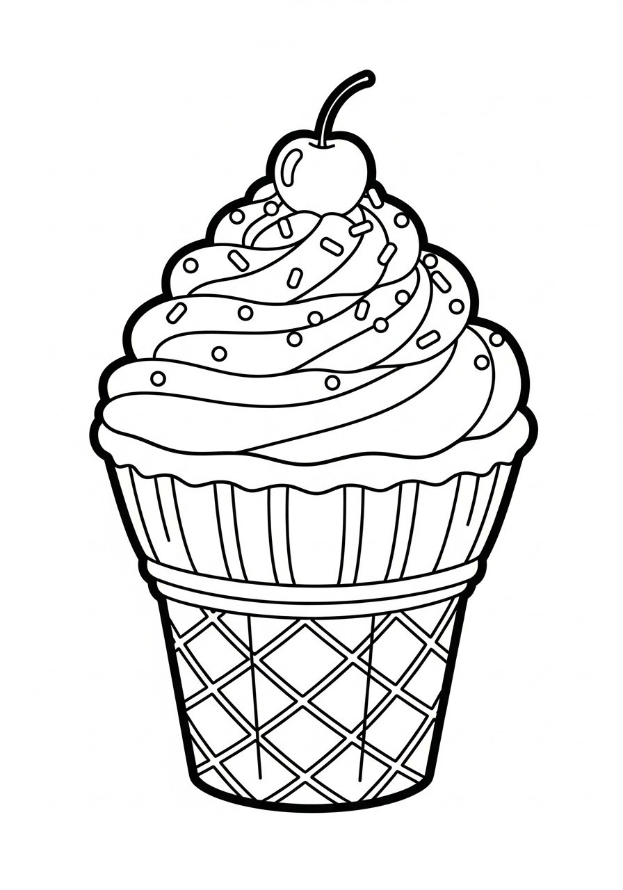 Cupcake 10 disegni di Cupcake da colorare e stampare gratis