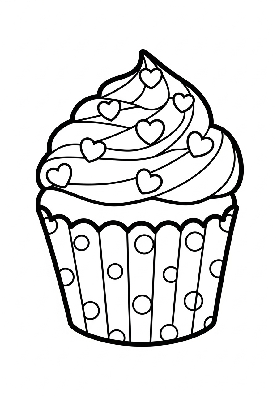 Cupcake 8 disegni Cupcake da colorare pdf