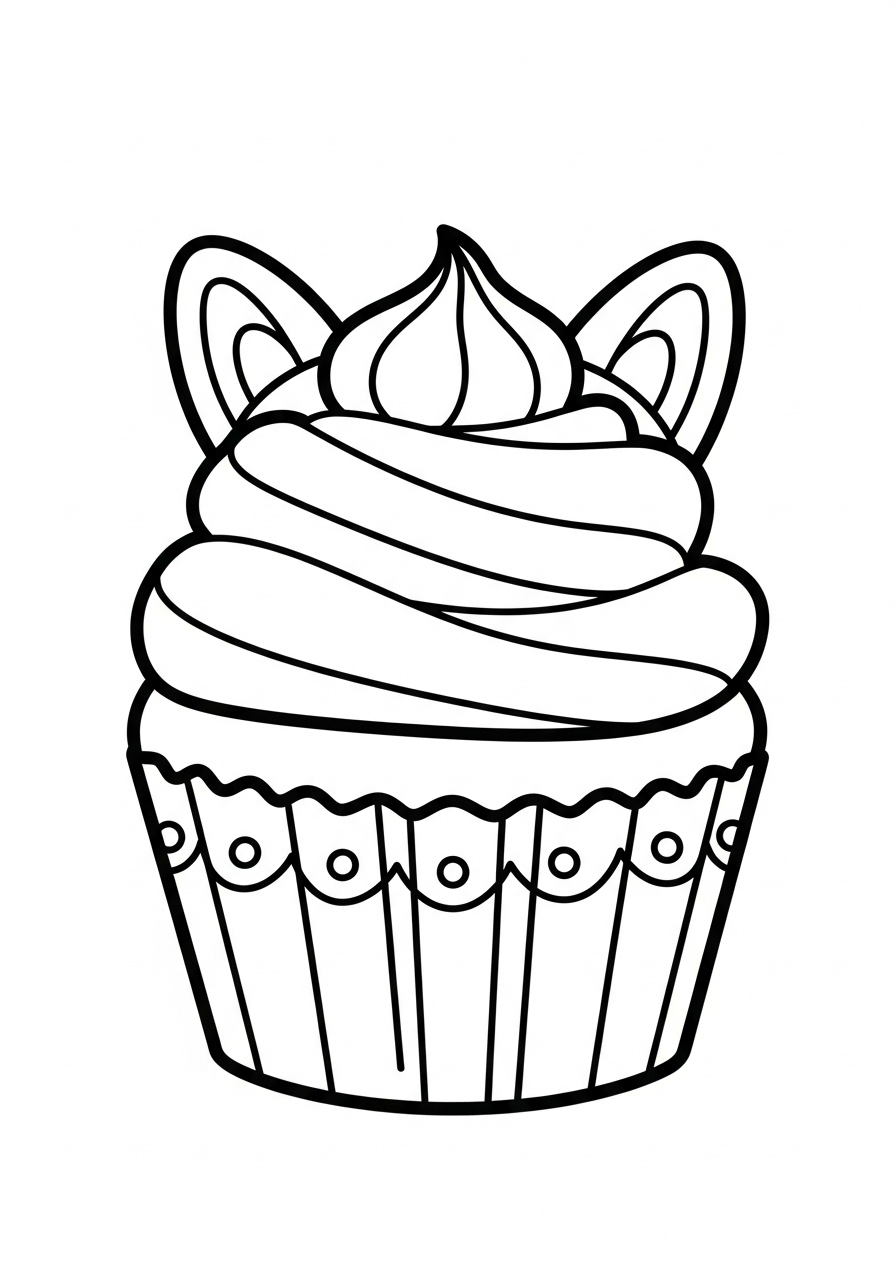 Cupcake 7 immagini da colorare di Cupcake
