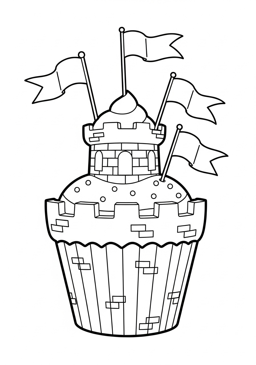 Cupcake 5 disegni di Cupcake da colorare e stampare
