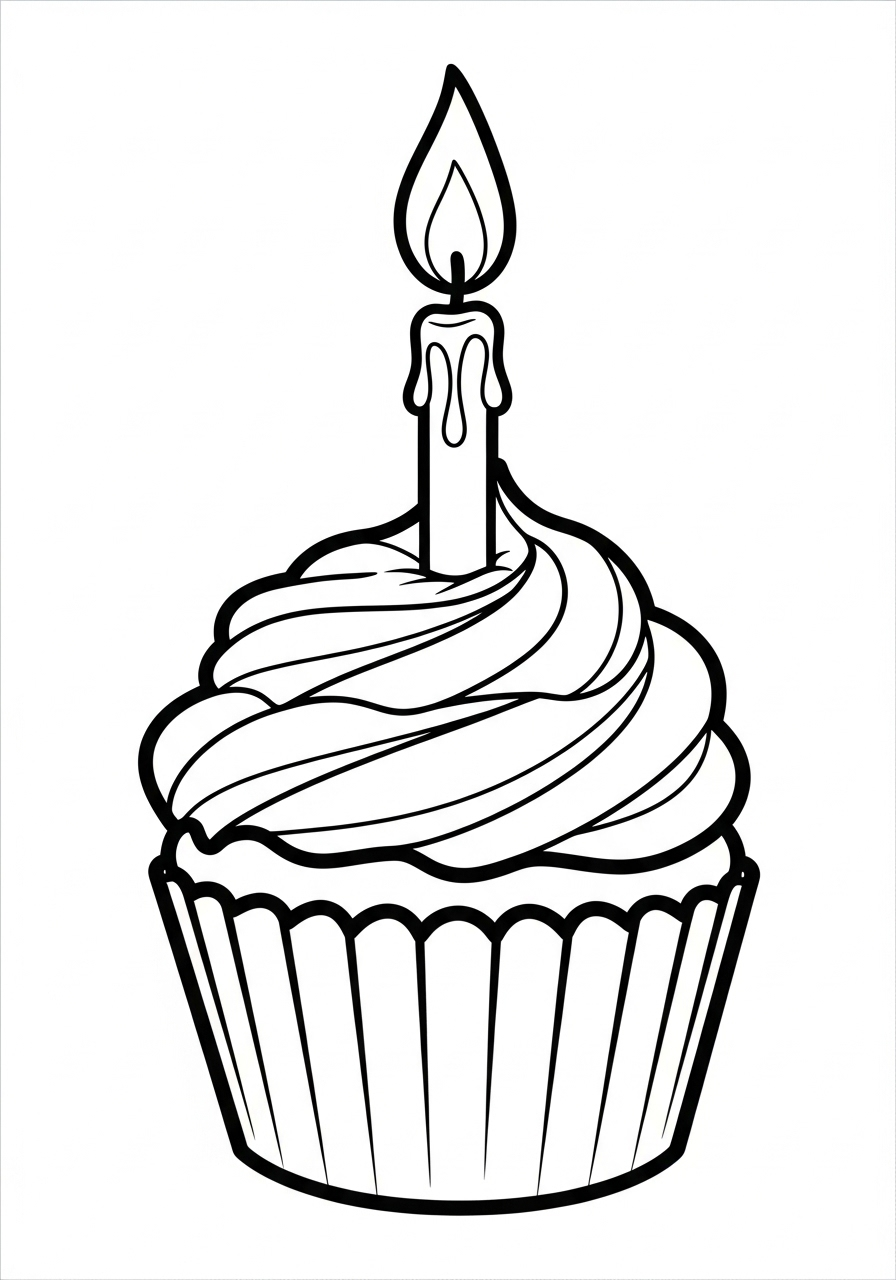 Cupcake 19 disegni Cupcake da colorare