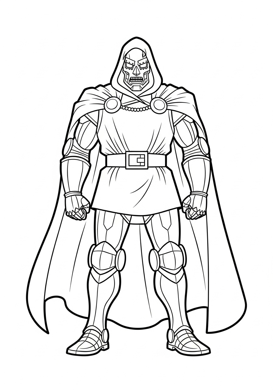 Doctor Doom 22 disegno di Doctor Doom da stampare e colorare