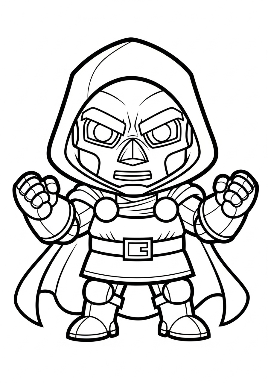 Doctor Doom 13 disegni di Doctor Doom da colorare da stampare
