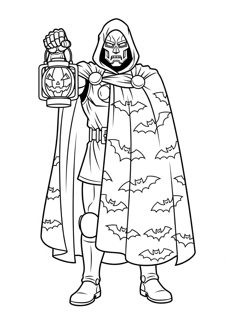 Doctor Doom 2 Doctor Doom da colorare a4