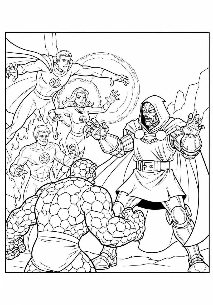 Doctor Doom 19 foto di Doctor Doom da colorare 1