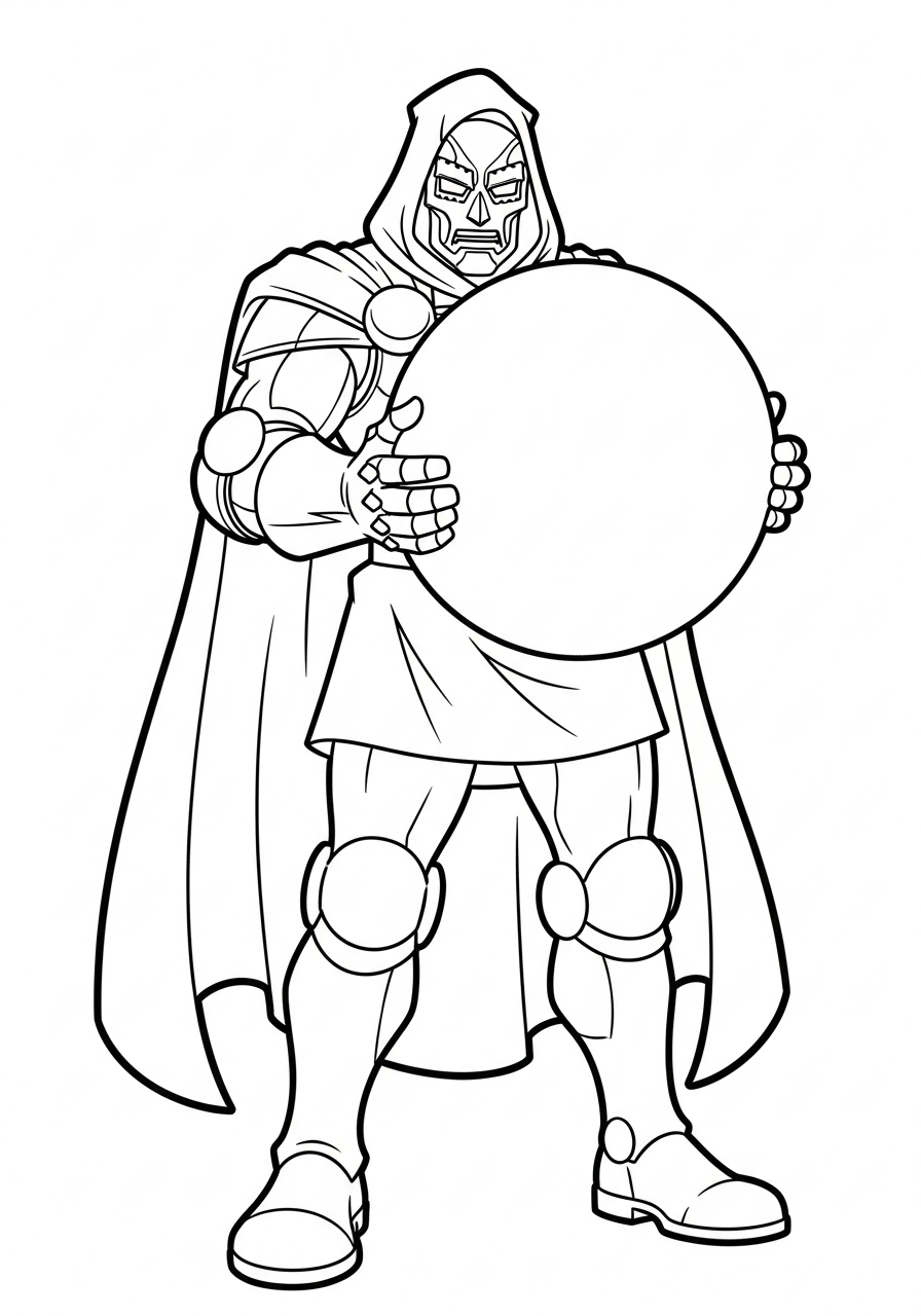 Doctor Doom 15 Doctor Doom da colorare e stampare