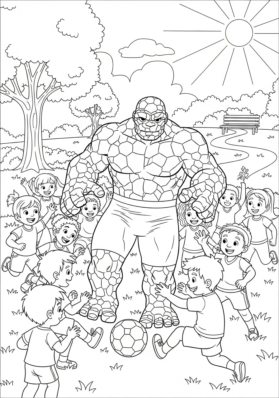 Fantastici Quattro 11 disegni da colorare gratis per bambini di Fantastici Quattro