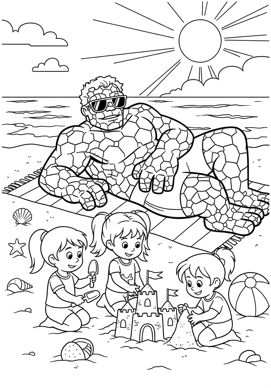 Fantastici Quattro 4 pdf stampare Fantastici Quattro da colorare
