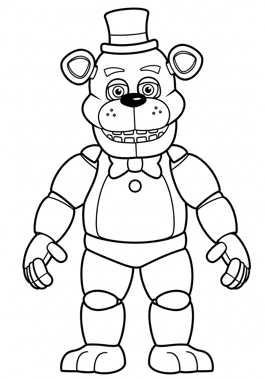 Freddy Fazbear 23 disegni Freddy Fazbear da colorare gratis