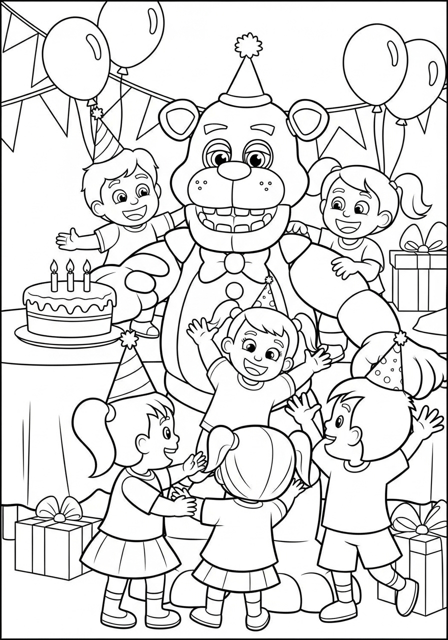 Freddy Fazbear 14 disegni da colorare Freddy Fazbear pdf