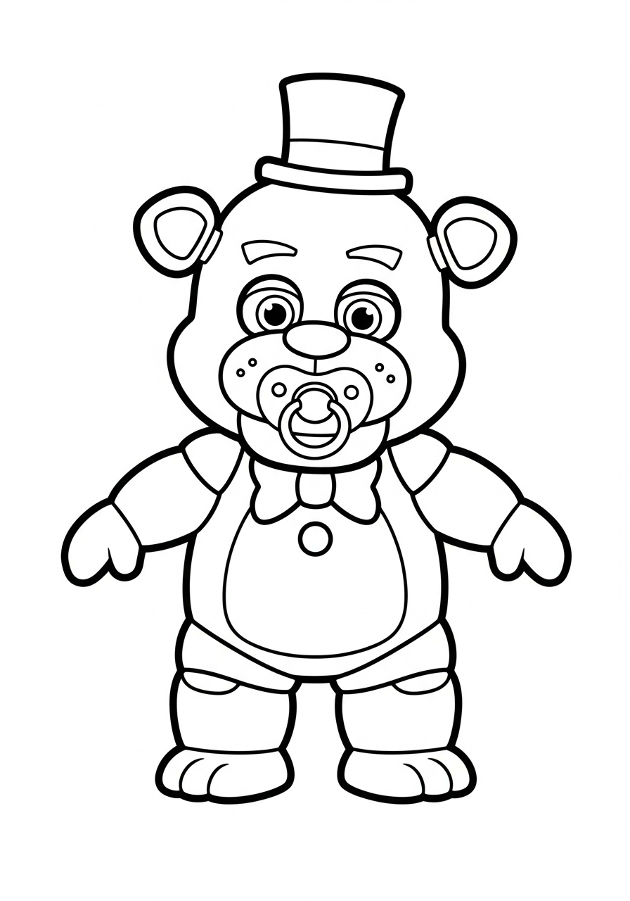 Freddy Fazbear 4 Freddy Fazbear da colorare pdf