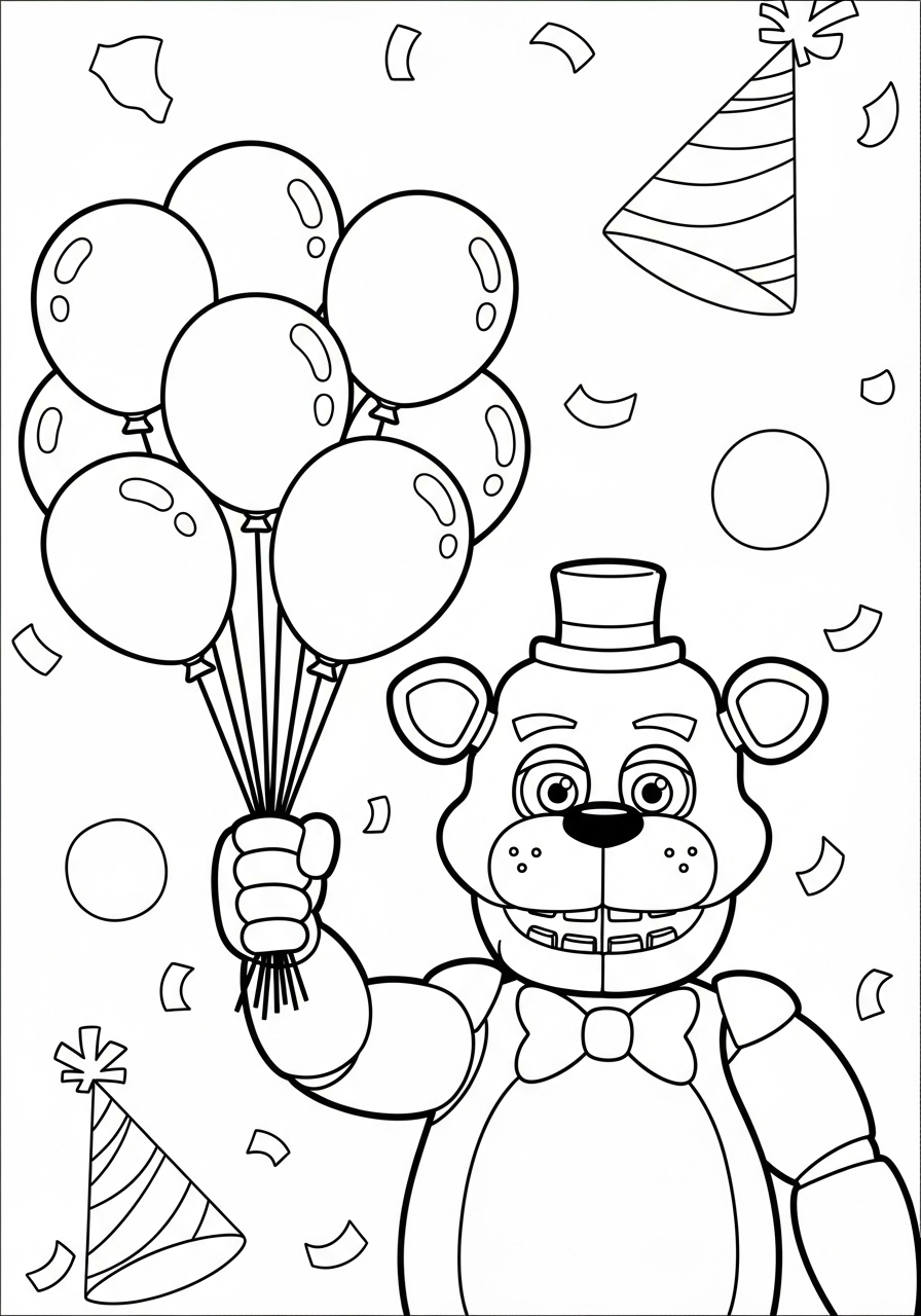 Freddy Fazbear 19 disegni Freddy Fazbear da colorare e stampare
