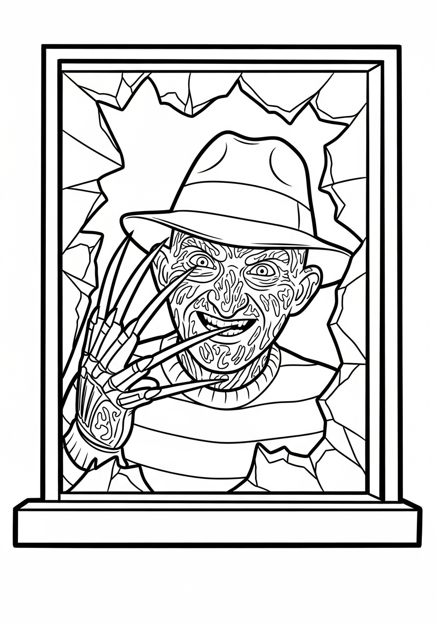 Freddy Krueger 11 Freddy Krueger da colorare a4
