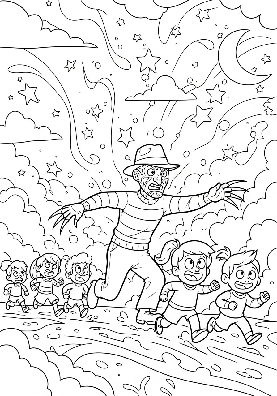 Freddy Krueger 9 Freddy Krueger disegno da colorare
