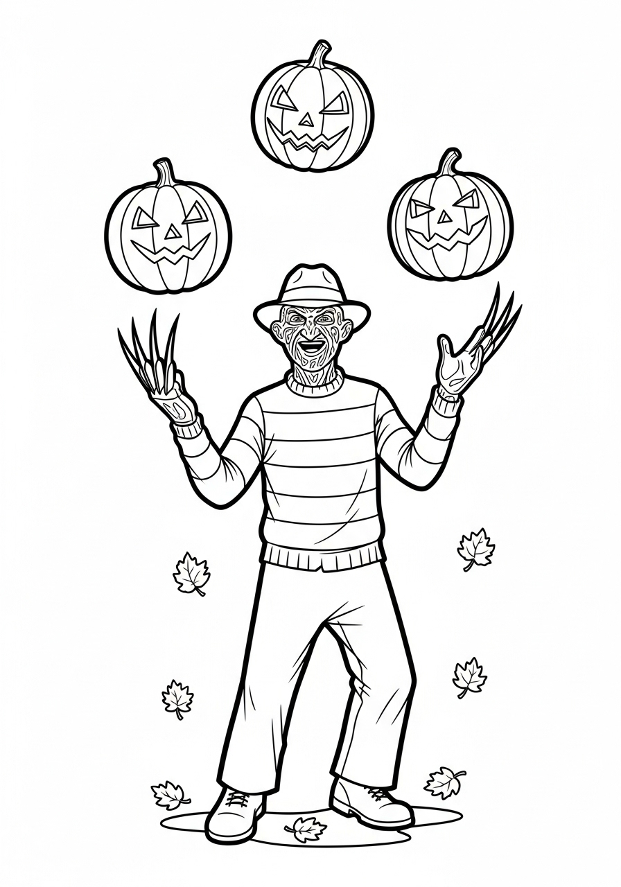 Freddy Krueger 5 Freddy Krueger da colorare bambini