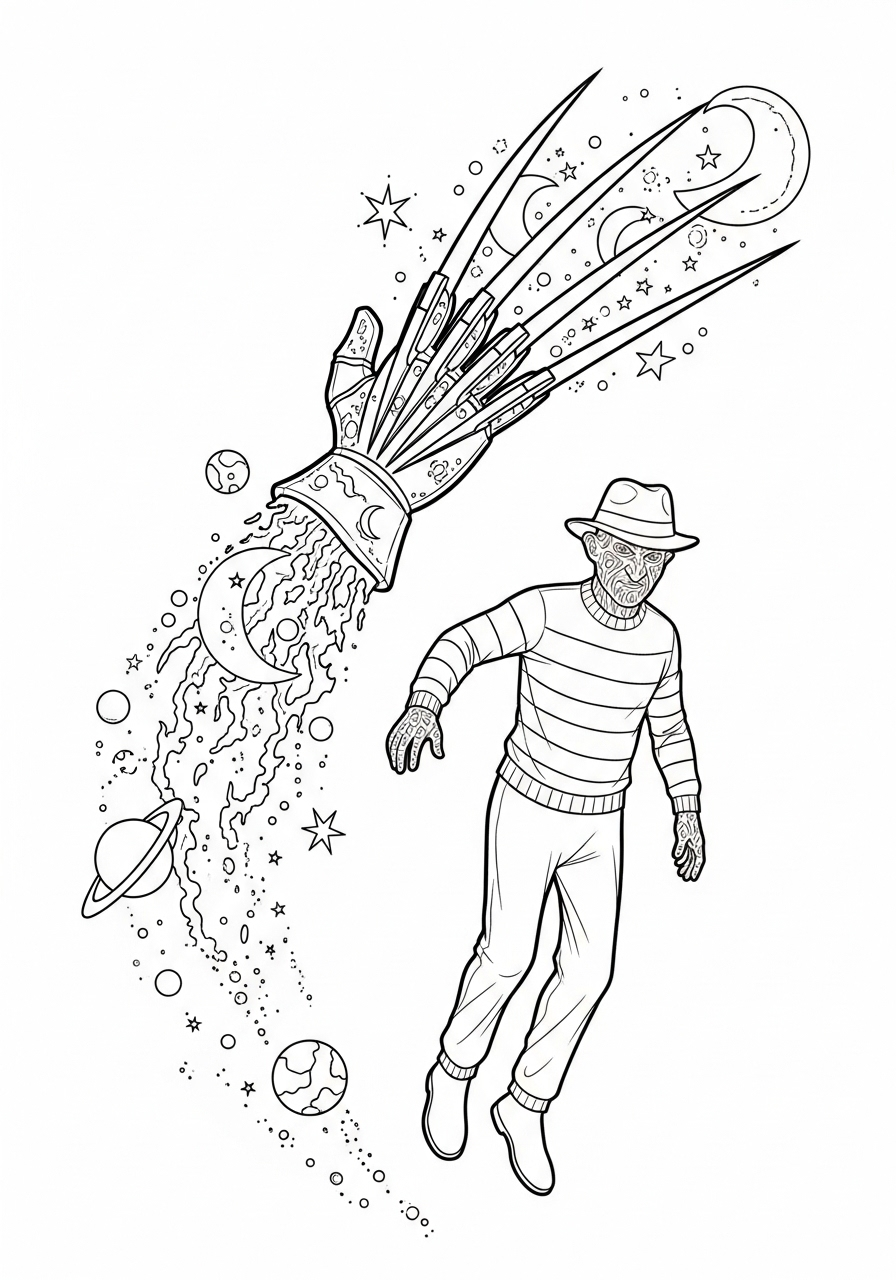 Freddy Krueger 6 Freddy Krueger da colorare pdf gratis