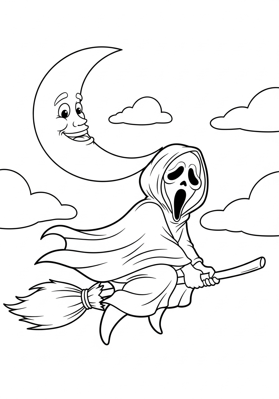 Ghostface 9 Ghostface da colorare pdf