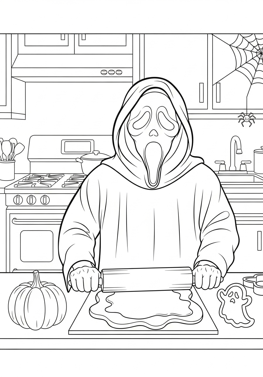 Ghostface 7 disegni da colorare Ghostface
