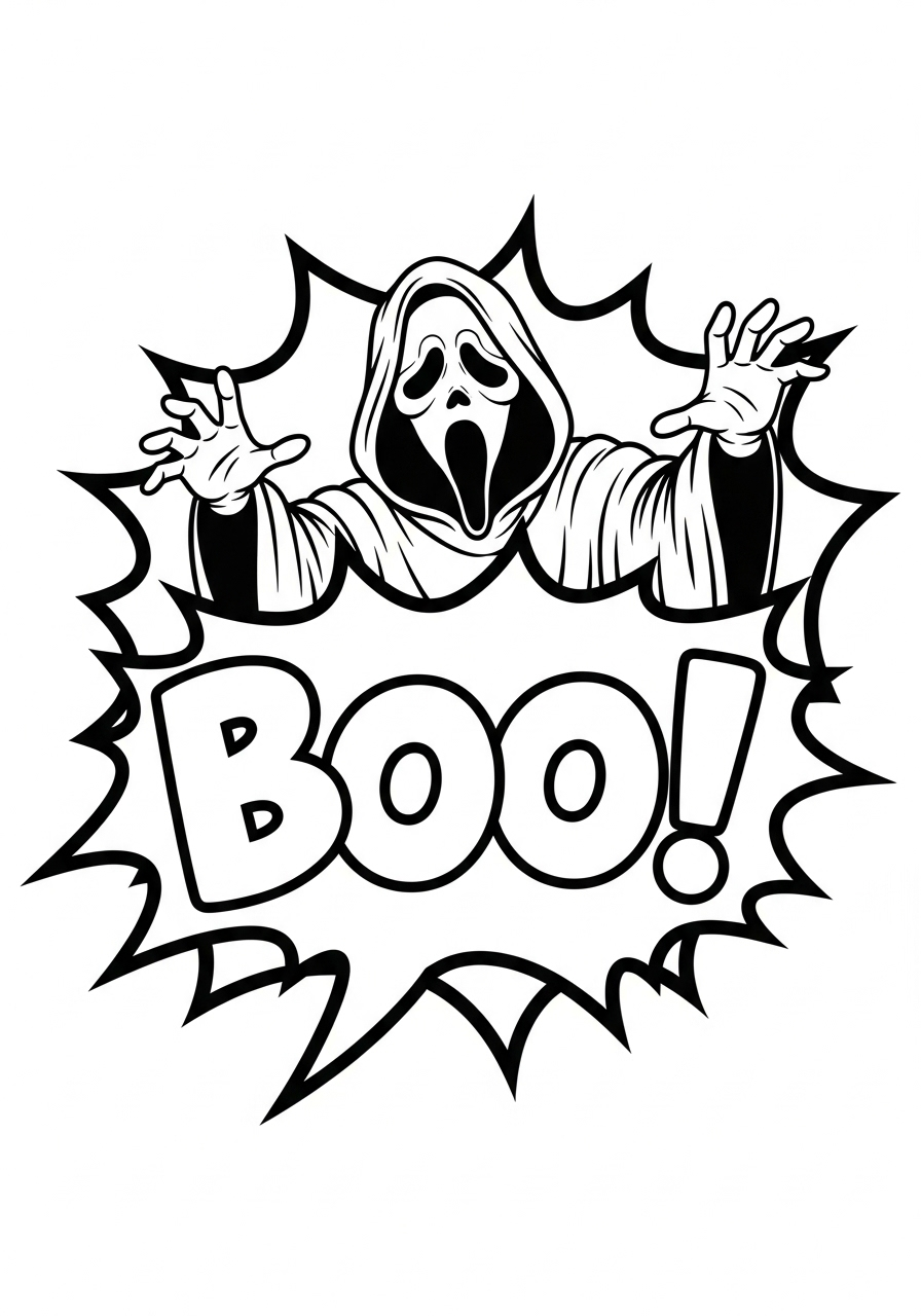 Ghostface 4 disegni Ghostface da colorare