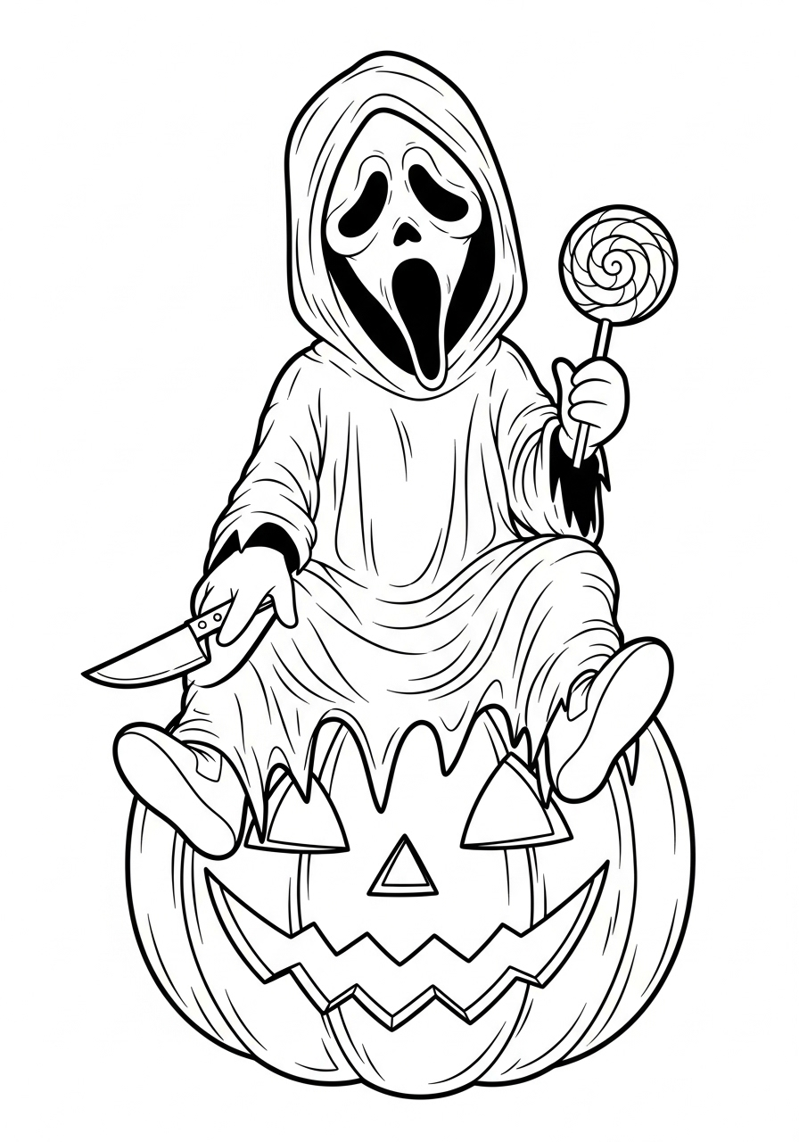 Ghostface 17 immagine Ghostface da colorare 1