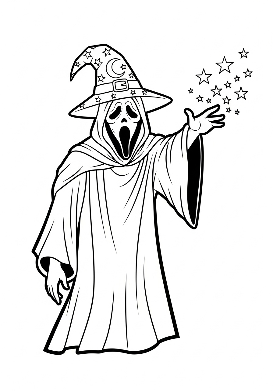 Ghostface 15 Ghostface da colorare e stampare