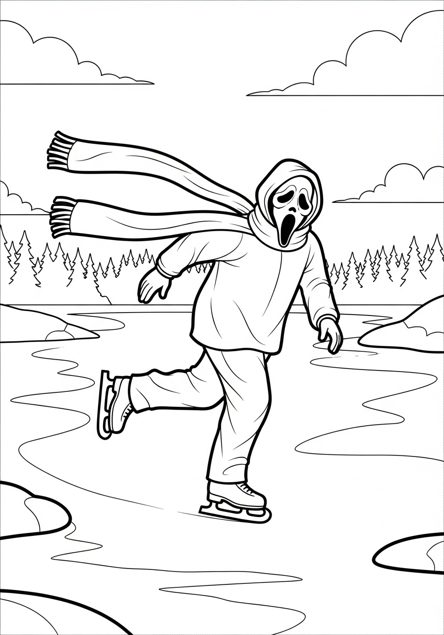 Ghostface 14 Ghostface da colorare pdf gratis 1