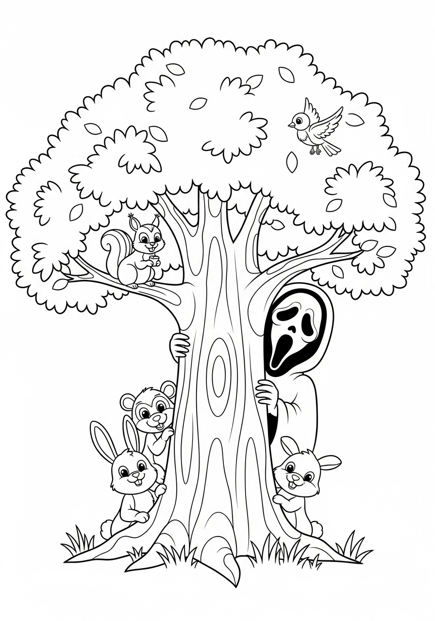 Ghostface 12 Ghostface da colorare pdf gratis