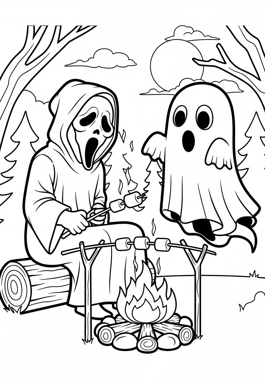 Ghostface 11 disegni da colorare Ghostface per bambini