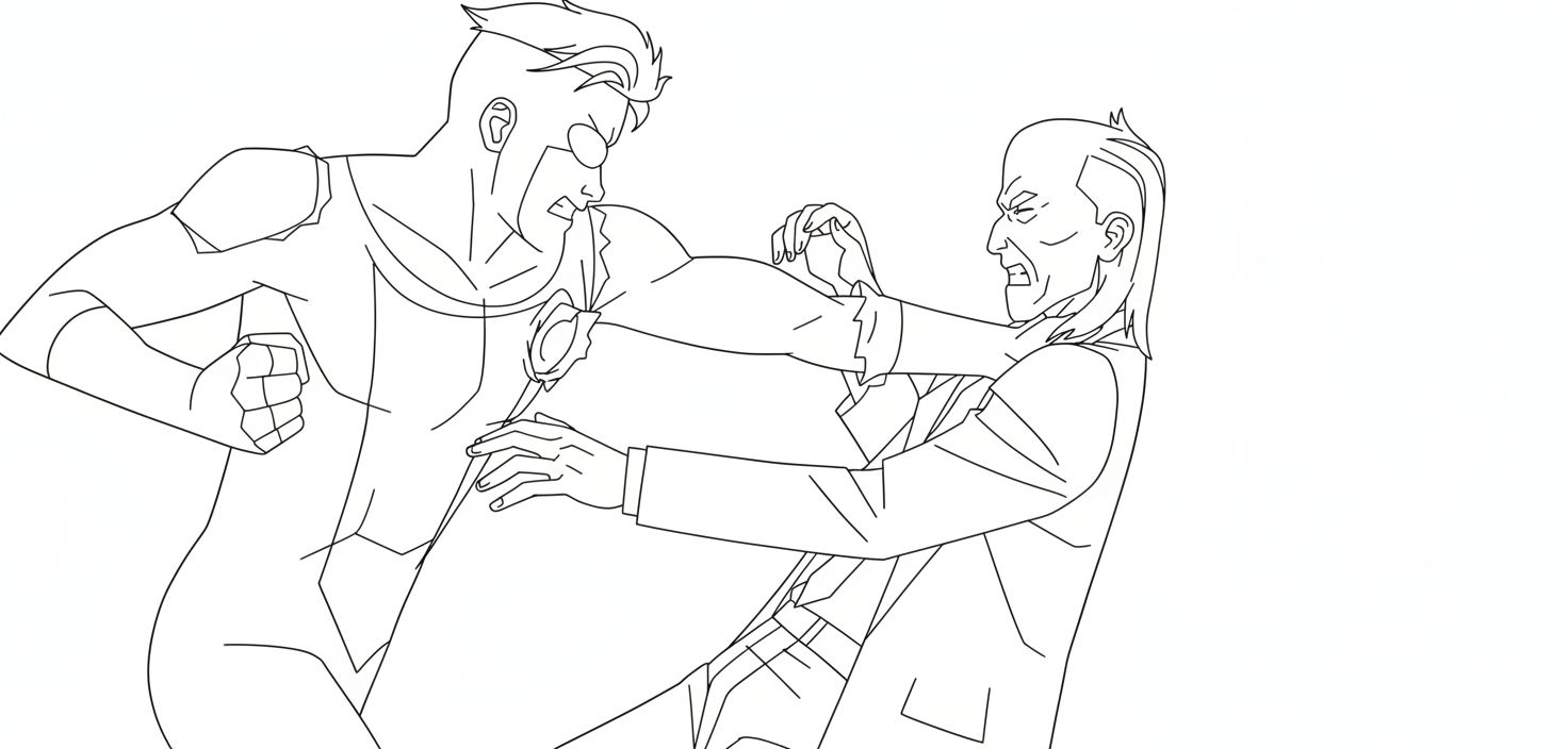 Invincible 7 da colorare Invincible disegno facile bambini