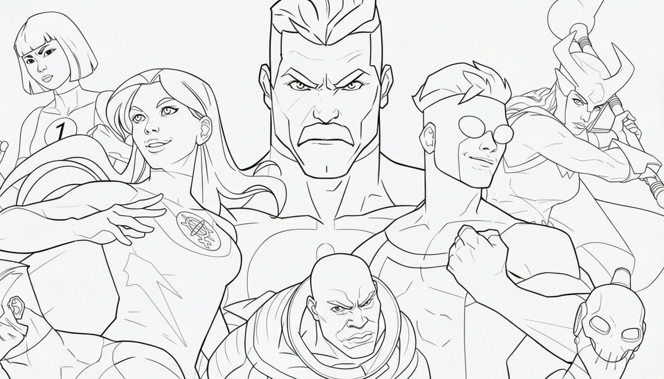 Invincible 2 disegni Invincible da colorare pdf