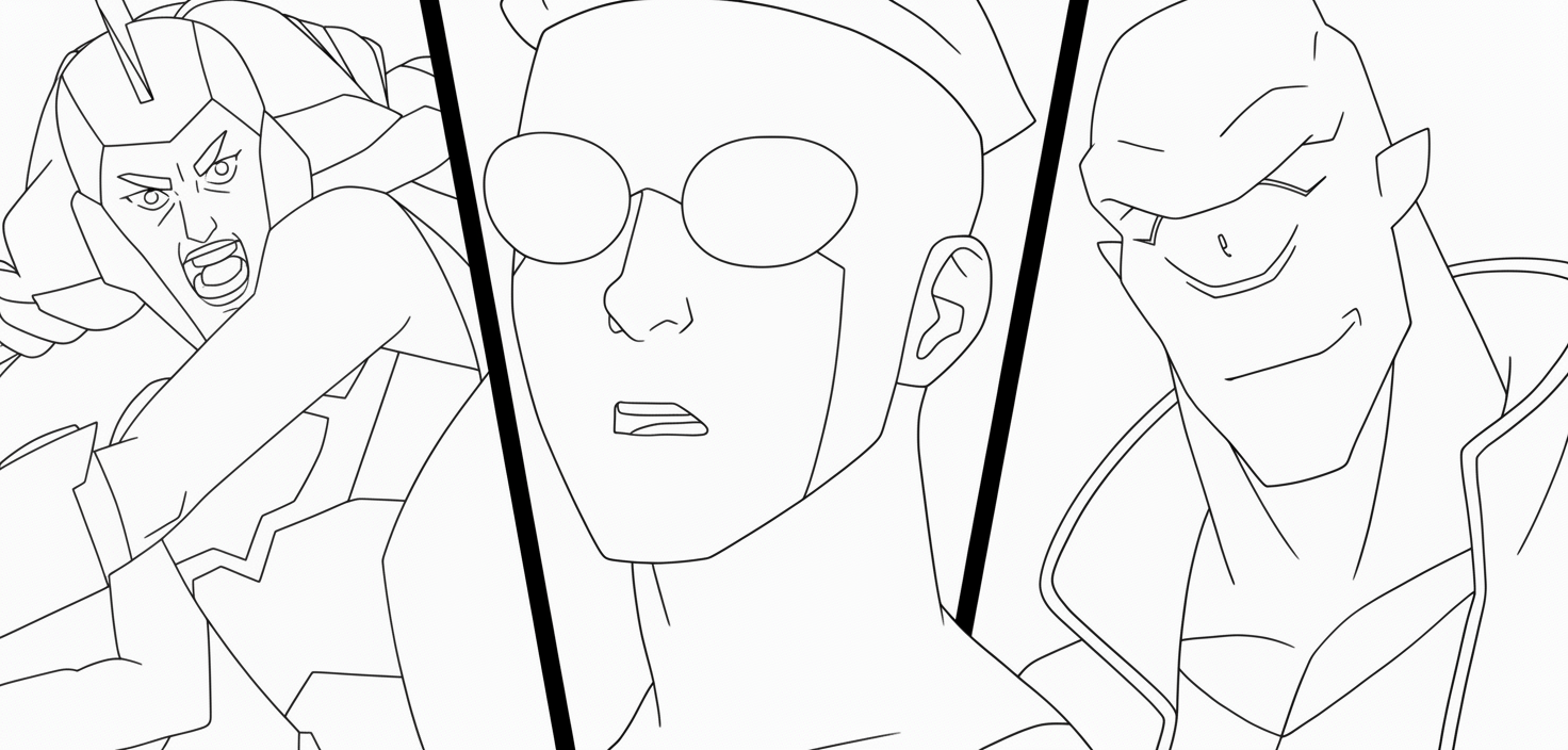 Invincible 16 immagine di Invincible da colorare