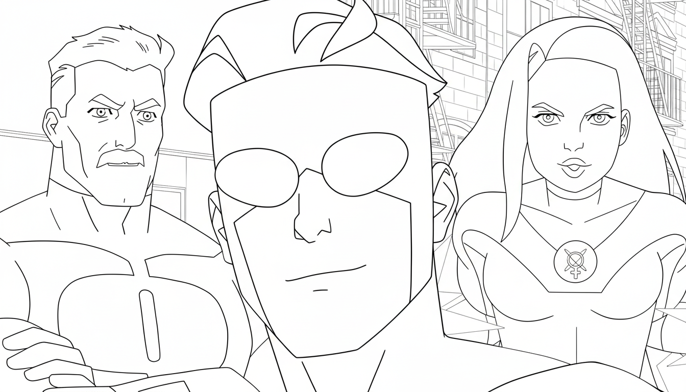 Invincible 15 immagini di Invincible da colorare e stampare